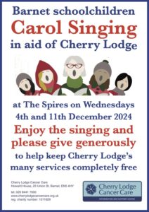 Schoolchildren Carol Singing in aid of Cherry Lodge @ The Spires | England | United Kingdom