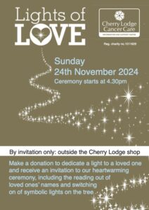 Lights of Love ceremony 2024 @ Outside the Cherry Lodge Shop | England | United Kingdom