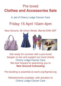 Pre loved Clothing Sale at New Ground @ New Ground Cohousing | England | United Kingdom