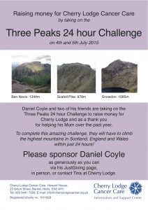 Three Peaks 24 hour Challenge @ Ben Nevis, Scafell Pike, Snowdon