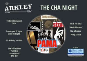 August Cha Night for Cherry Lodge @ The Arkley Club | England | United Kingdom